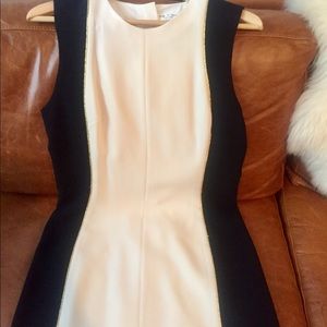 Rag & Bone Cream and Black Sheath w/ Gold Piping